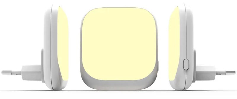 2 Stück LED Nachtlicht Steckdose mit Dämmerungssensor Warmweiß 0,5W 20 Lumen