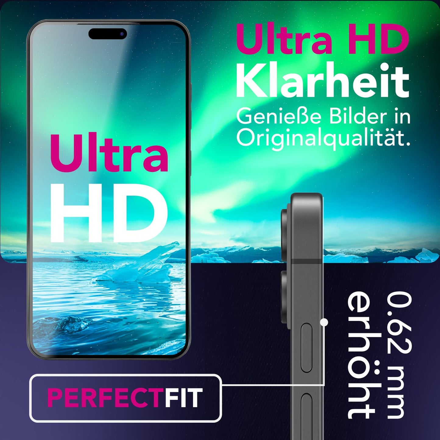 NALIA Privacy Schutzglas AntiSpyX für Apple iPhone 17 (Diskreter Blickschutz) - Display Glas 9H Härte, Anti-Spy Sichtschutz, Kratz-Resistent, Screen Protector, Hüllen-freundlich