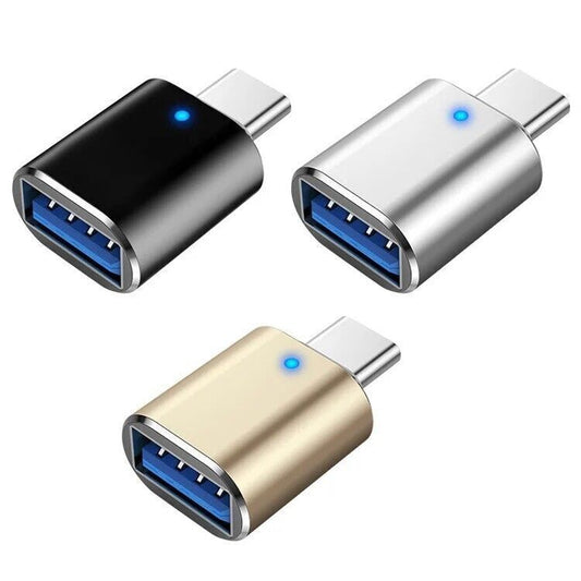 2 Stück USB Adapter Wandler Konverter USB 3.0 USB-C Stecker auf USB-A Buchse OTG