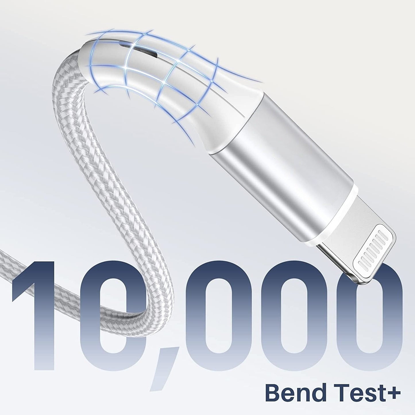 Ladekabel für iPhone iPad USB-C auf 8-Pin Nylon Datenkabel USB-C auf iPhone PD Handy