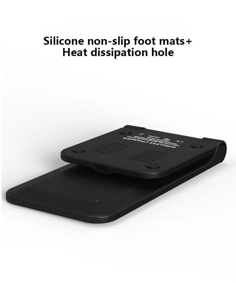 15W Wireless Charger Ständer Qi Klappbar Induktive Ladegerät Ladestation