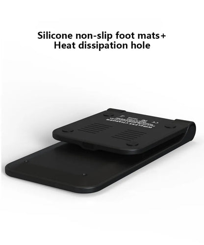 15W Wireless Charger Ständer Qi Klappbar Induktive Ladegerät Ladestation