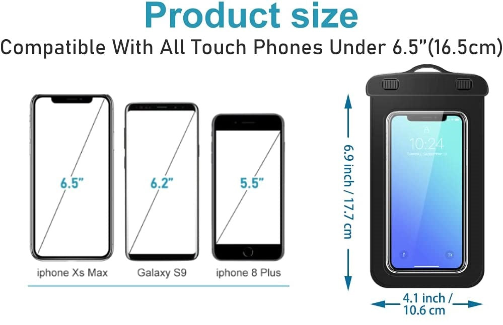 Wasserdichte Handyhülle Handytasche Unterwasser Tasche Case Handy Cover Schutz