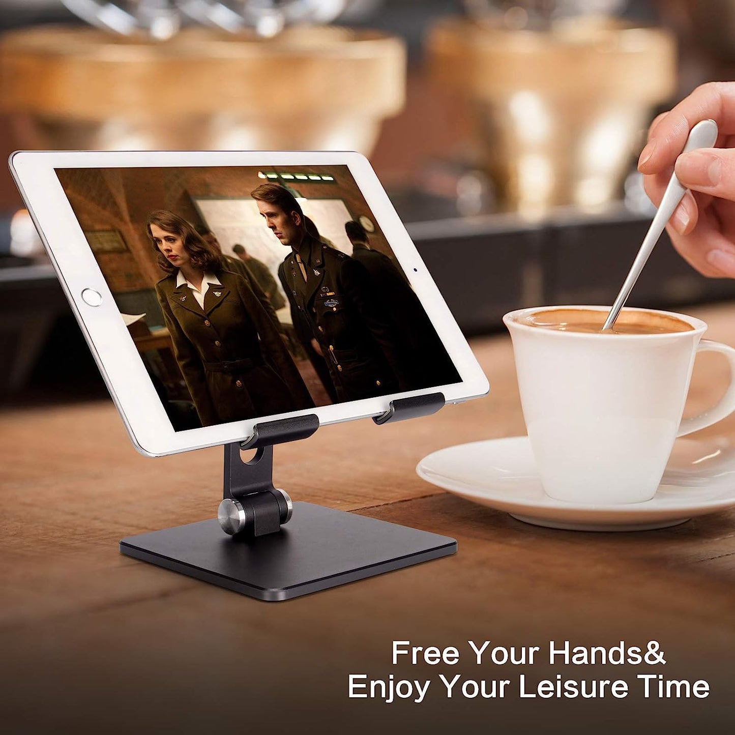 Tablet Ständer Halterung Stand Aluminium stabil unterstützt Tablets bis 15 Zoll