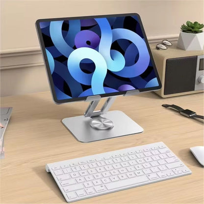 Tablet Ständer Halterung 360° Drehung Aluminium unterstützt Tablets bis 12 Zoll