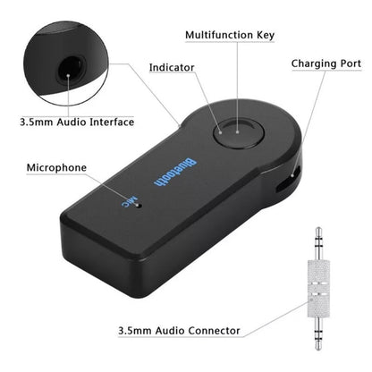 Bluetooth 3.5mm Aux Adapter Car Music Receiver Auto KFZ Wireless Audio Empfänger