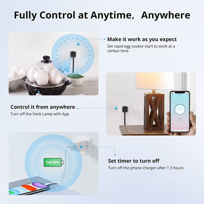 Smart Steckdose Plug App Smart Life Tuya Google Alexa WLAN Stromverbrauch 16A
