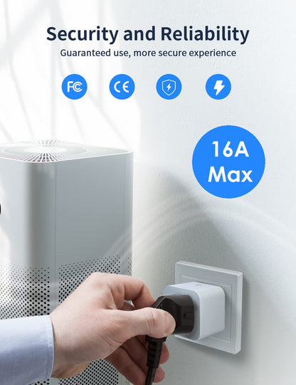 Smart Steckdose Plug App Smart Life Tuya Google Alexa WLAN Stromverbrauch 16A