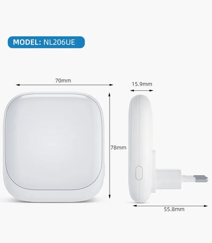 2 Stück LED Nachtlicht Steckdose mit Dämmerungssensor Warmweiß 0,5W 20 Lumen