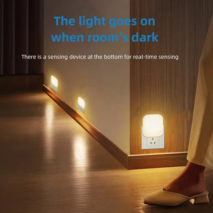 2 Stück LED Nachtlicht Steckdose mit Dämmerungssensor Warmweiß 0,5W 20 Lumen