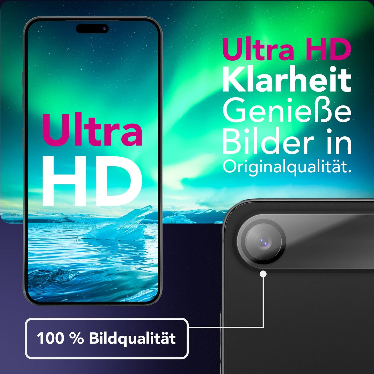 NALIA Kameraglas Focus.X2 MAX für Apple iPhone 17 Air (Klarer Kameraschutz) – 2er Set, 9H Schutzglas mit Schwarzring-Technologie, Volle Objektiv-Abdeckung, Fotoecht, für Hüllen