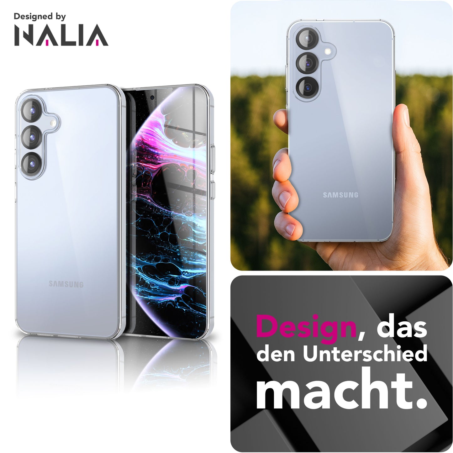 NALIA Hülle AirFlex für Samsung Galaxy S25 FE (Kristallklare Silikonhülle) - Transparentes TPU Case, Anti-Gelb Effekt, Schlank & Leicht, Kratzfest & Griffig, Crystal Clear Cover